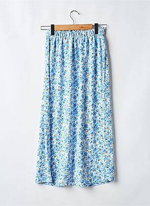 Jupe longue tissage crêpe bleu PM MERE & FILLE fille