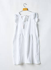 Robe mi-longue blanc PM MERE & FILLE pour fille seconde vue