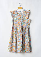 Robe mi-longue orange PM MERE & FILLE pour fille seconde vue