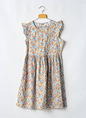 Robe mi-longue orange PM MERE & FILLE pour fille