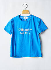 T-shirt bleu PM MERE & FILLE pour garçon seconde vue