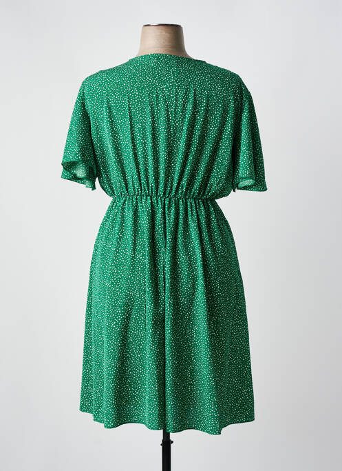 Robe mi-longue vert WORLD FASHION pour femme