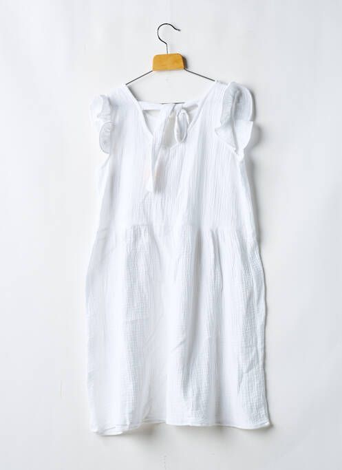Robe mi-longue blanc PM MERE & FILLE pour fille