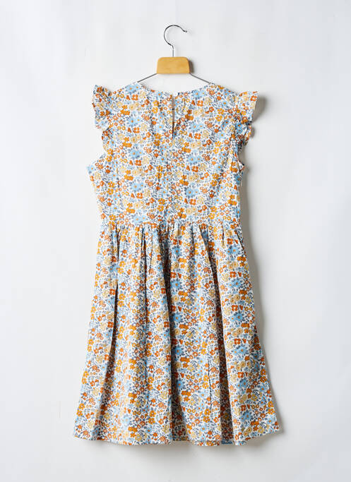 Robe mi-longue orange PM MERE & FILLE pour fille