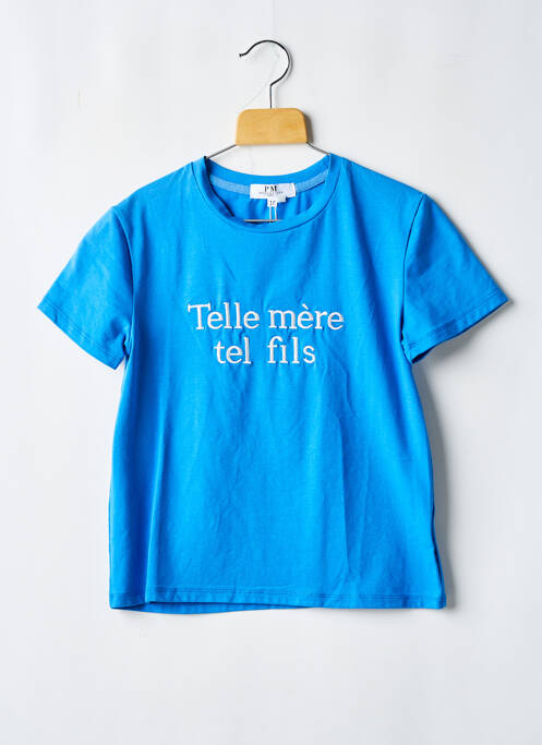 T-shirt bleu PM MERE & FILLE pour garçon