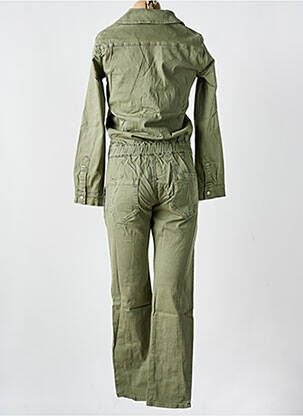 Combi-pantalon coupe cintrée manches longues vert PLACE DU JOUR femme