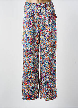 Pantalon large coupe fluide bleu PEACE N'LOVE femme