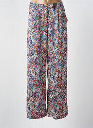 Pantalon large coupe fluide bleu PEACE N'LOVE femme