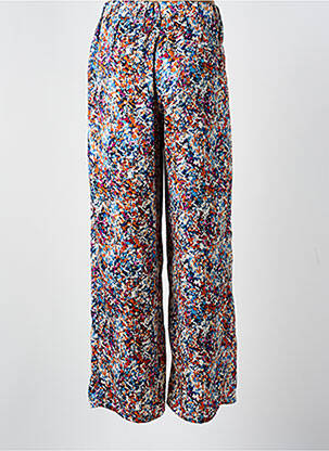 Pantalon large coupe fluide bleu PEACE N'LOVE femme