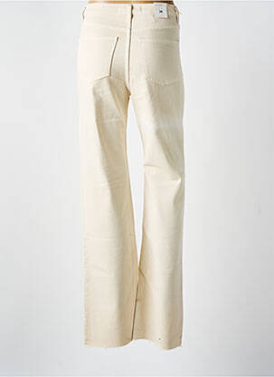 Jeans bootcut taille haute taille haute beige R.DI$ femme