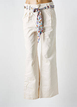 Jean coupe flare taille haute taille haute beige SEASON femme