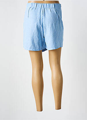 Jupe short taille élastique bleu SEASON femme