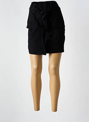 Jupe courte coupe droite noir KILKY femme