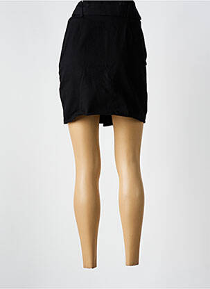 Jupe courte coupe droite noir KILKY femme