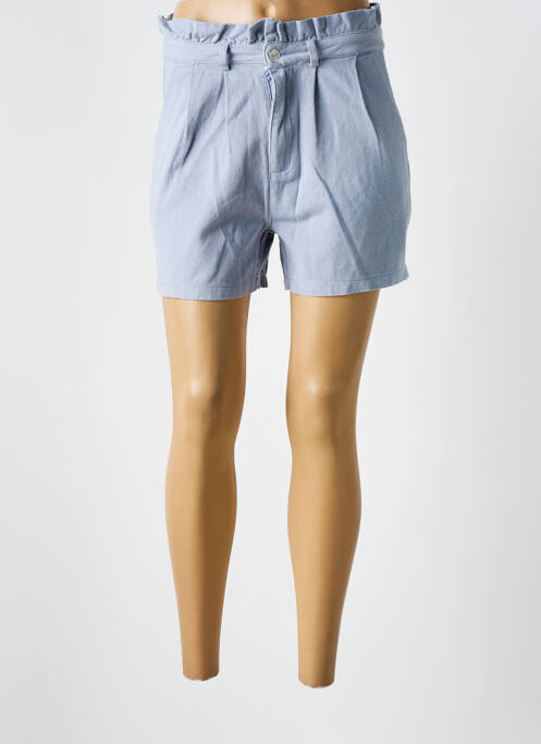 Short bleu PEACE N'LOVE pour femme