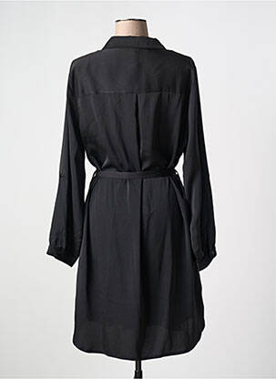 Robe mi-longue manches longues manches longues noir NOOGAT femme