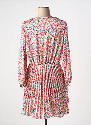 Robe courte manches longues manches longues rose SEASON femme
