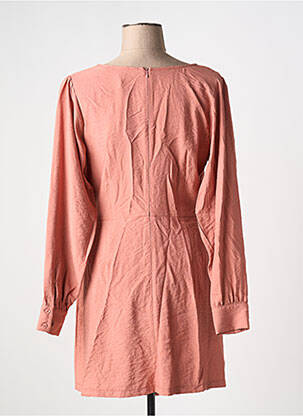 Robe courte manches longues manches longues orange RUE DES ABBESSES femme