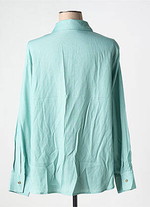 Chemisier coupe droite manches longues bleu JUBYLEE femme