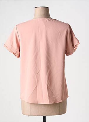 Chemisier coupe cintrée manches courtes rose NOEMIE & CO femme