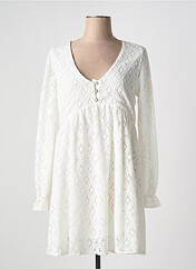 Robe courte blanc KILKY pour femme seconde vue