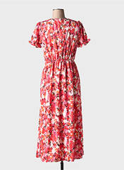 Robe longue rouge LILIE ROSE pour femme seconde vue