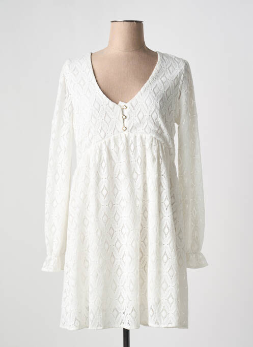Robe courte blanc KILKY pour femme
