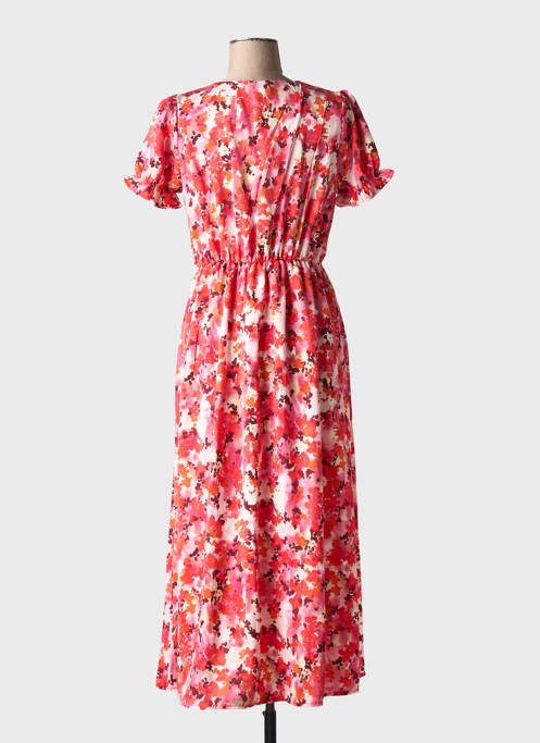 Robe longue rouge LILIE ROSE pour femme