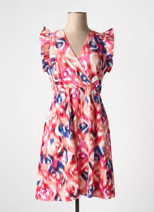 Robe mi-longue rouge IKOONE&BIANKA pour femme