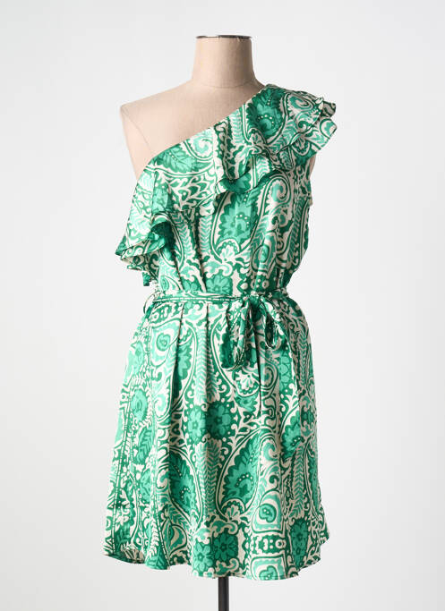 Robe mi-longue vert IKOONE&BIANKA pour femme