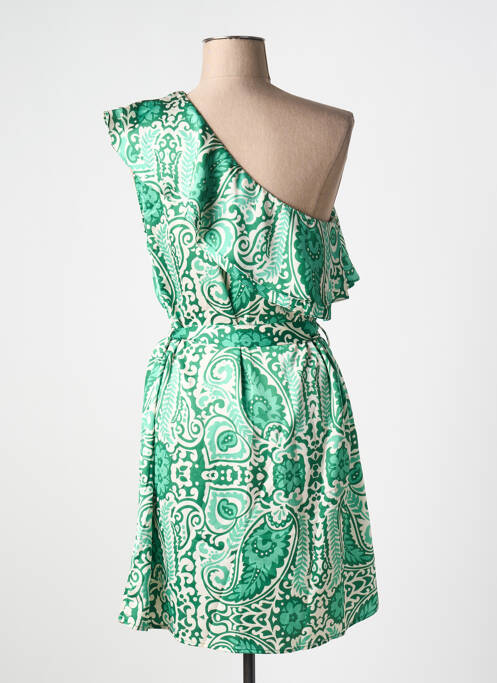 Robe mi-longue vert IKOONE&BIANKA pour femme