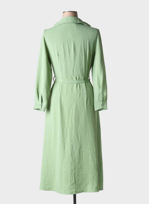 Robe mi-longue vert KILKY pour femme