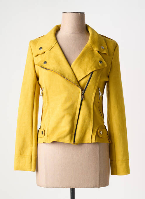 Veste casual jaune JOLIFLY & JUSTINE Y pour femme