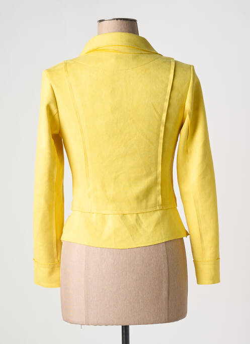 Veste casual jaune clair JOLIFLY & JUSTINE Y pour femme