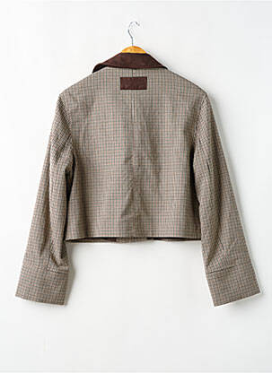 Veste casual coupe droite marron LOUNGE femme