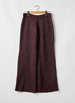 Pantalon droit taille élastique violet LOS ANGELES femme