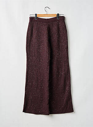 Pantalon droit taille élastique violet LOS ANGELES femme