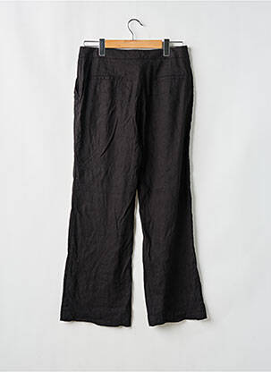 Pantalon droit fermeture zippée sous rabat avec crochet noir BOA femme