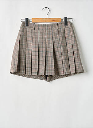 Jupe short coupe droite noir LOUNGE femme