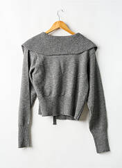 Gilet manches longues gris NA-KD pour femme seconde vue