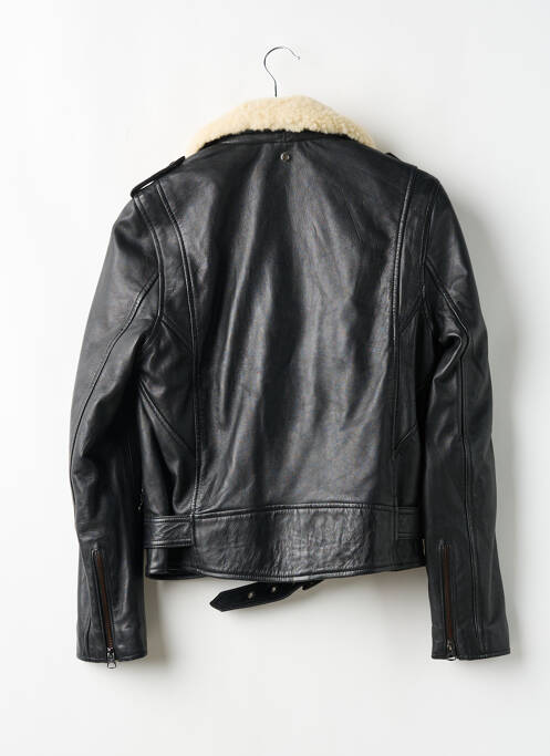 Blouson noir SCHOTT pour femme