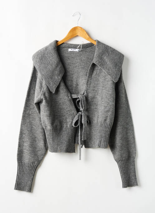 Gilet manches longues gris NA-KD pour femme