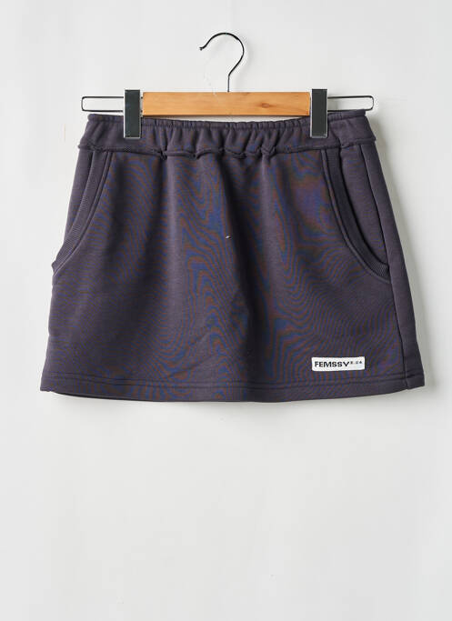 Jupe courte gris FEMSSY pour femme