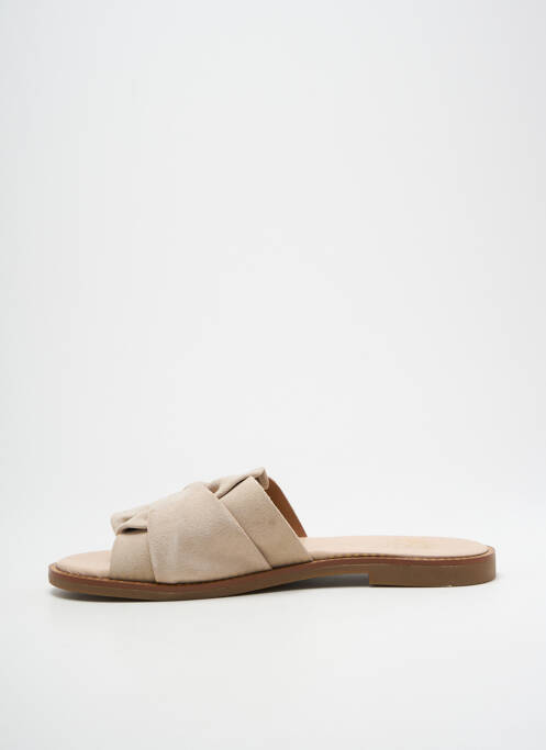 Mules/Sabots beige MES JOLIS NU PIEDS pour femme