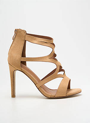 Sandales/nu pieds talon aiguille talon de 7 à 9cm beige R AND BE femme