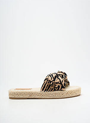 Mules/sabots bout ouvert talon plat jusqu'à 3cm beige MARQUIIZ femme