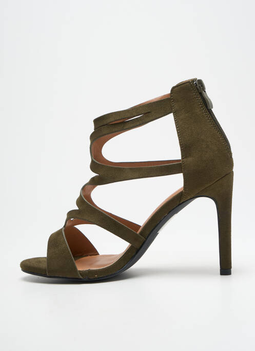 Sandales/Nu pieds vert R AND BE pour femme