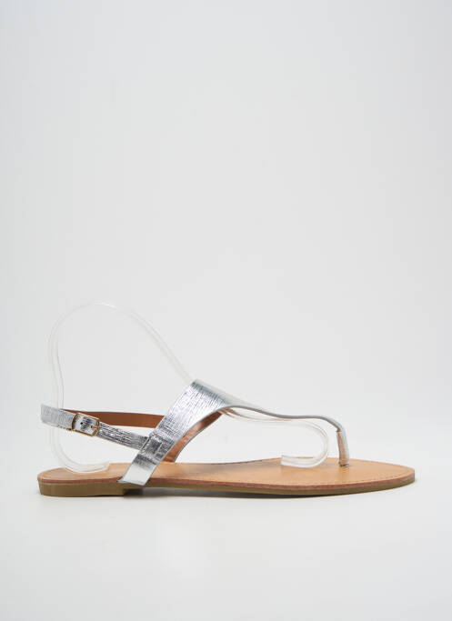 Tongs argent ABLOOM pour femme