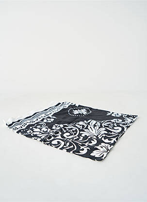 Foulard imprimé fantaisie noir SANS MARQUE femme