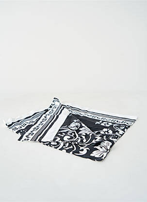 Foulard imprimé fantaisie noir SANS MARQUE femme
